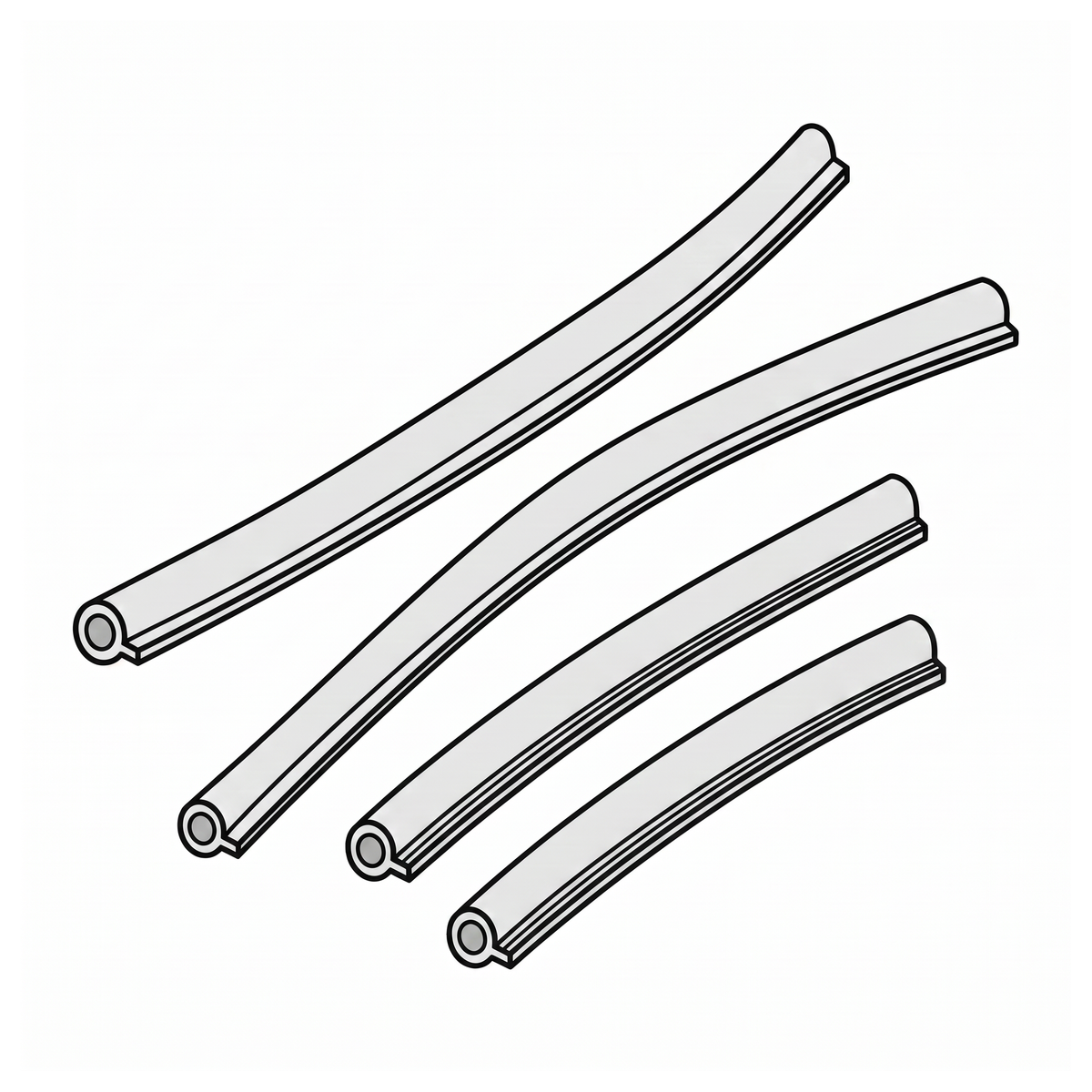 1957-63 Mercedes-Benz 300SL Roadster Windlace Kit