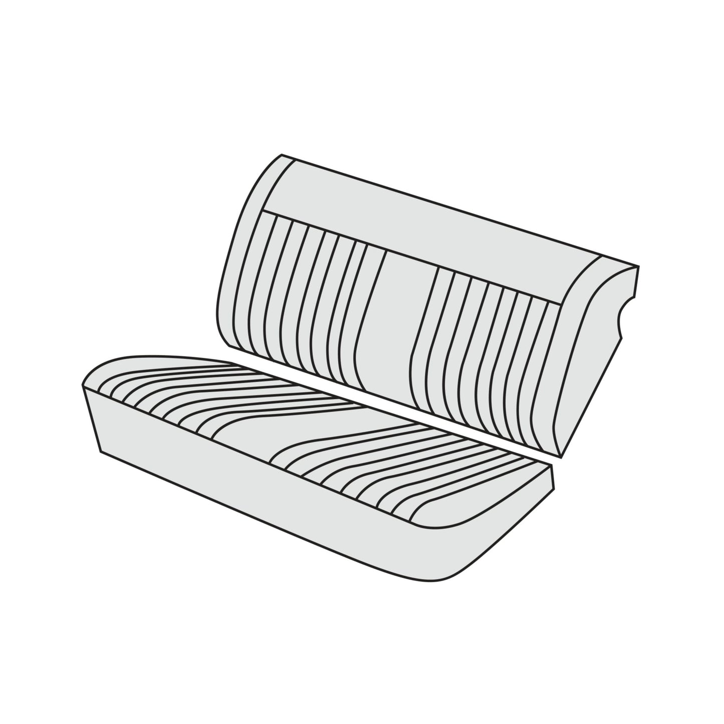 1974 BMW 2002ti Rear Seat Cover Kit