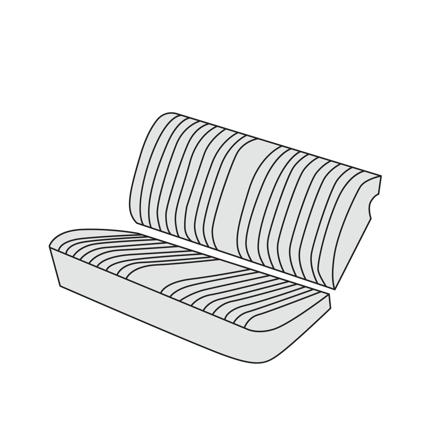 1975-76 BMW 2002 Rear Seat Cover Kit