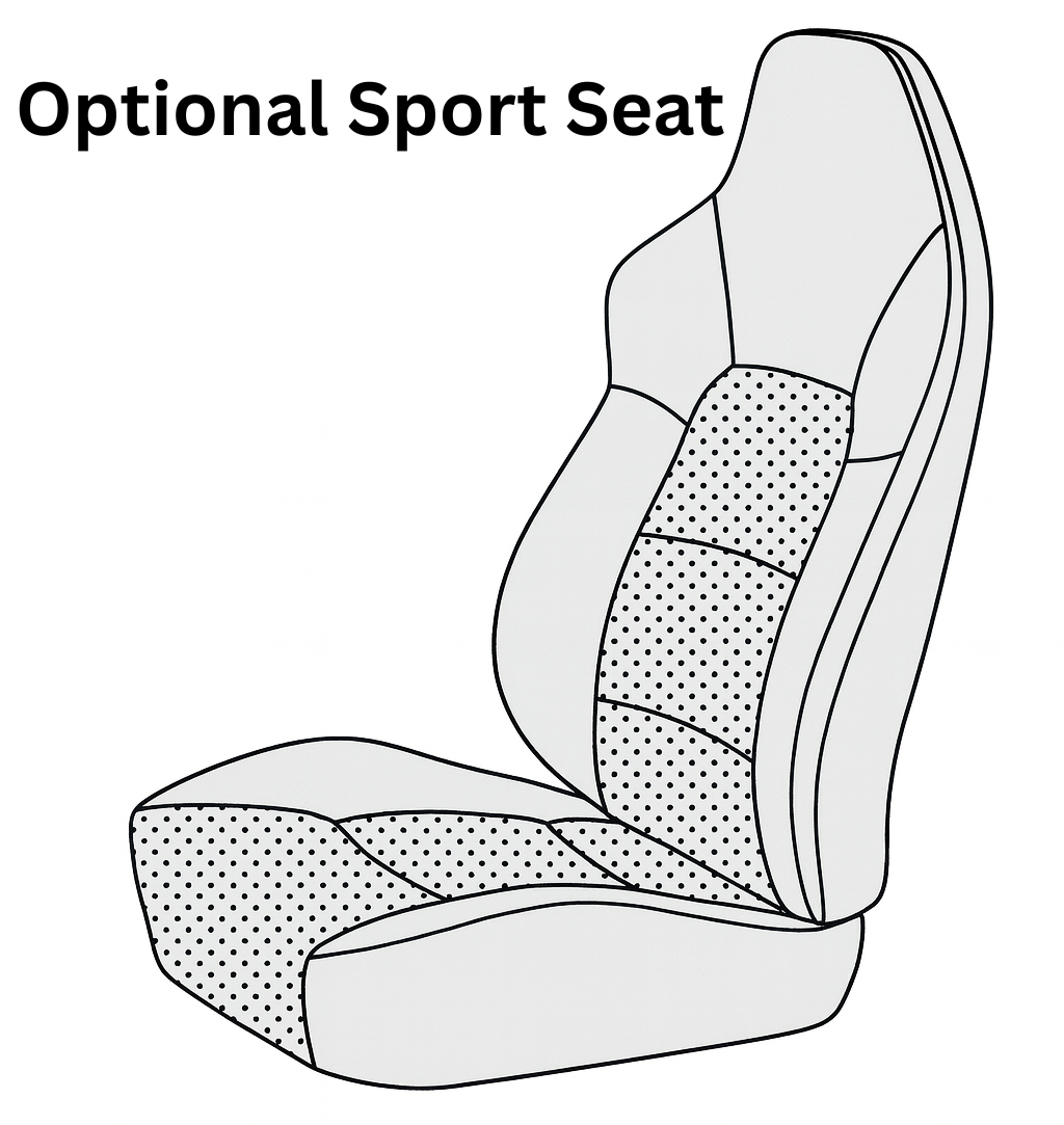 1994-98 Porsche 911 993 Sport Seats Front Seat Cover Kit