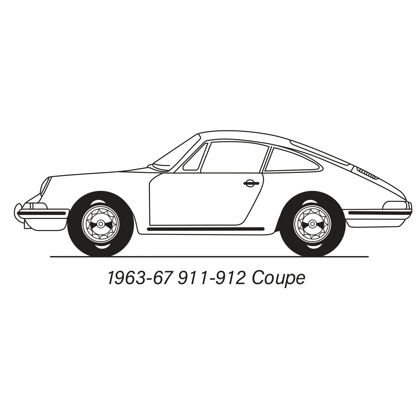 1965-68 Porsche 911 Coupe Rear Quarter Panel Retrim Kit