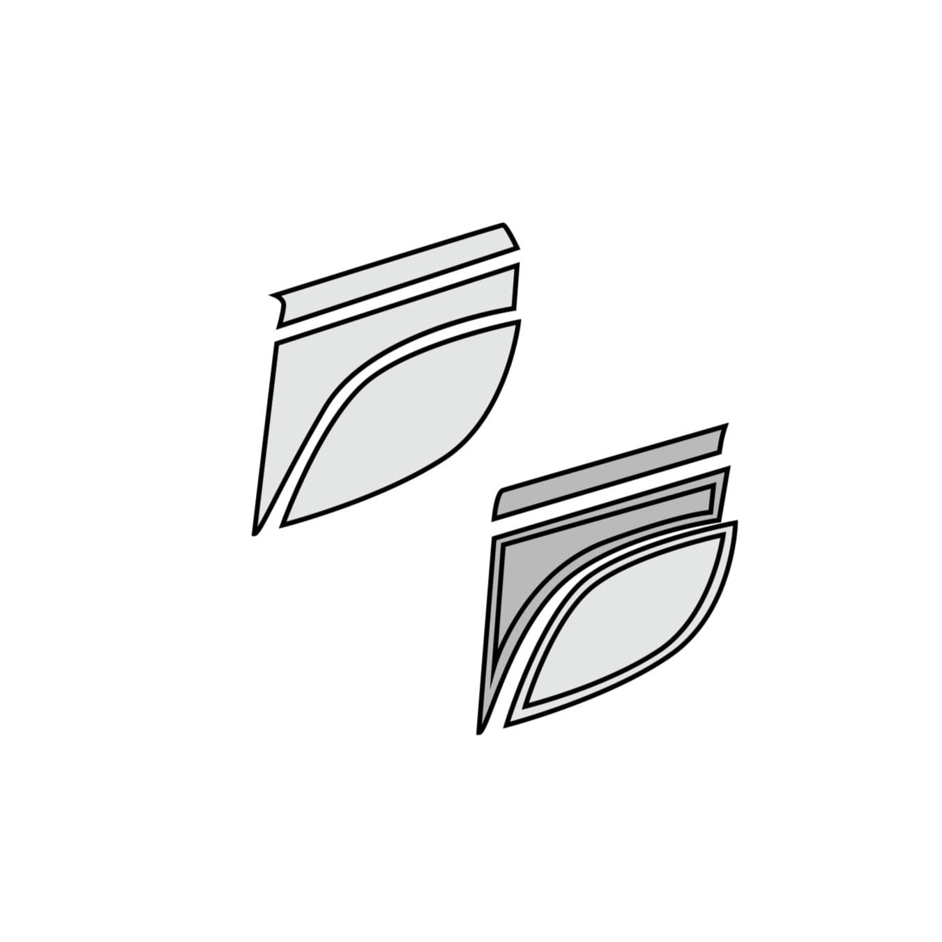 1989-94 Porsche 911 964 Coupe Rear Quarter Panel Retrim Kit