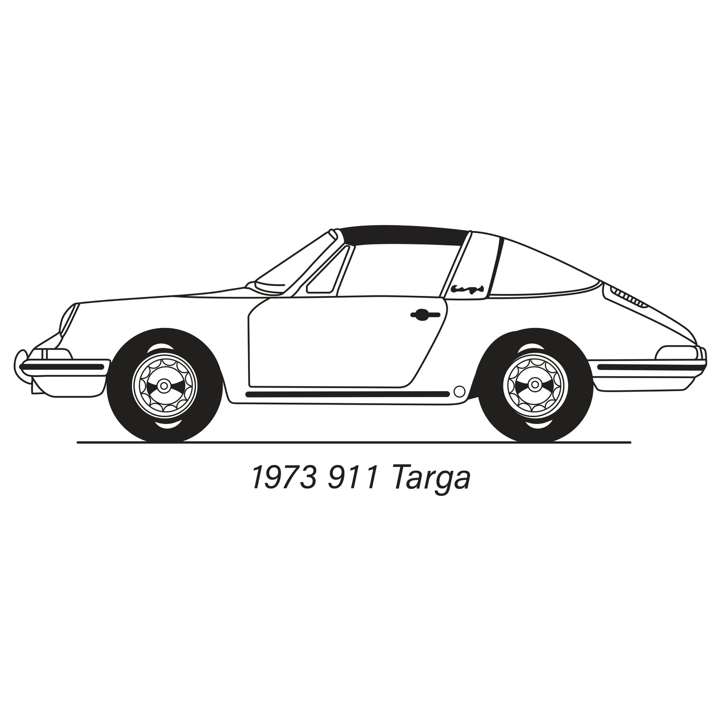 1969-73 Porsche 911 Targa Rear Quarter Panel Retrim Kit