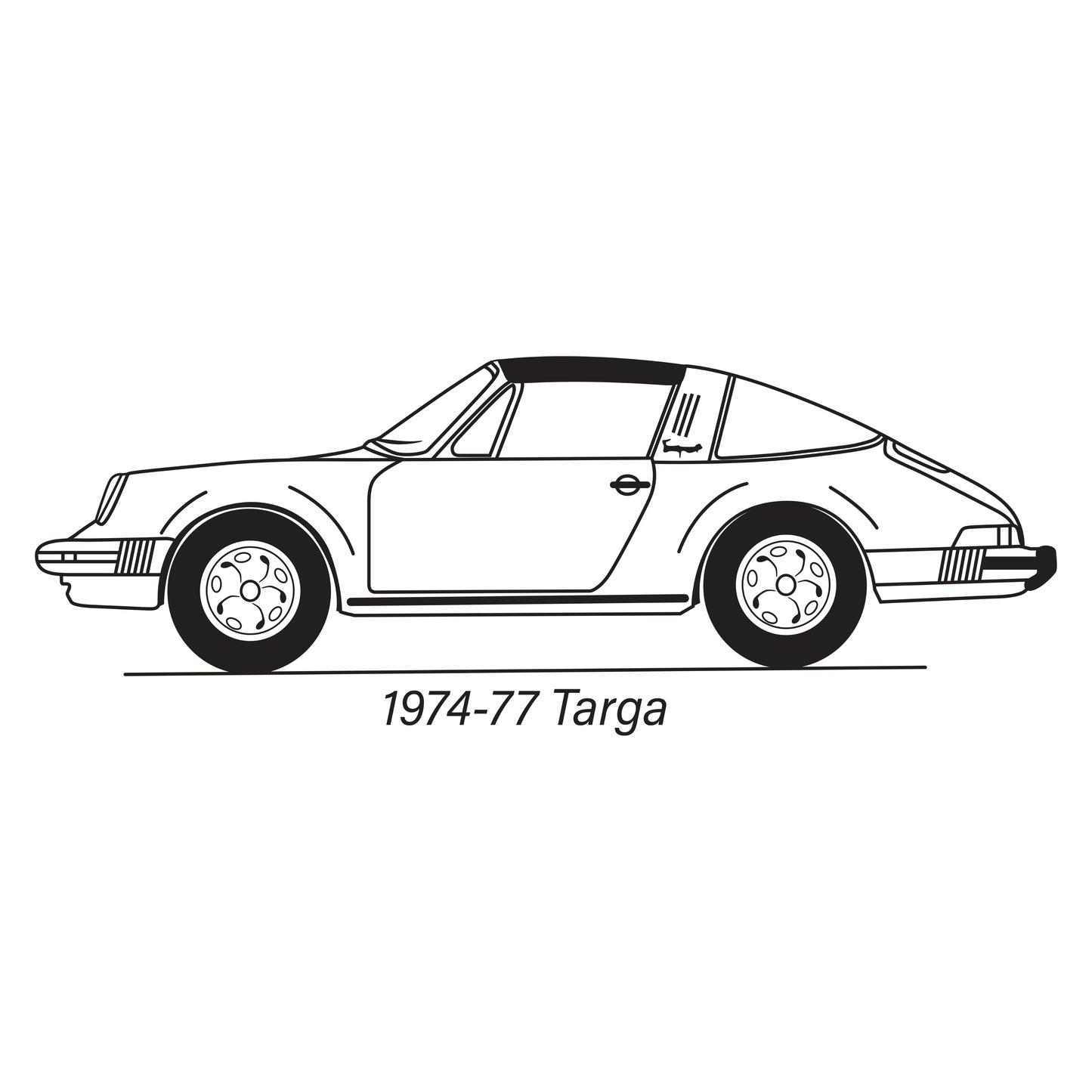 1974-83 Porsche 911 Targa Rear Seat Cover Kit