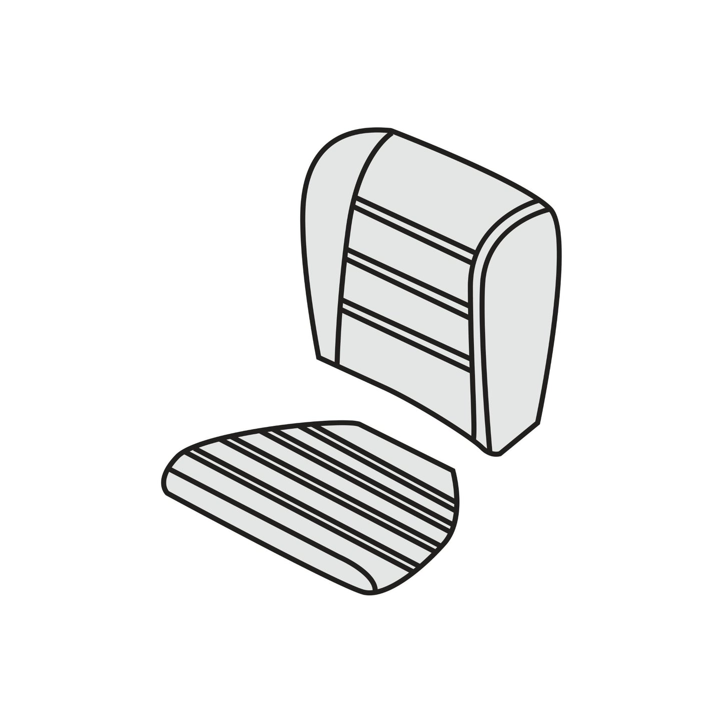 1994-98 Porsche 911 993 Coupe Rear Seat Cover Kit