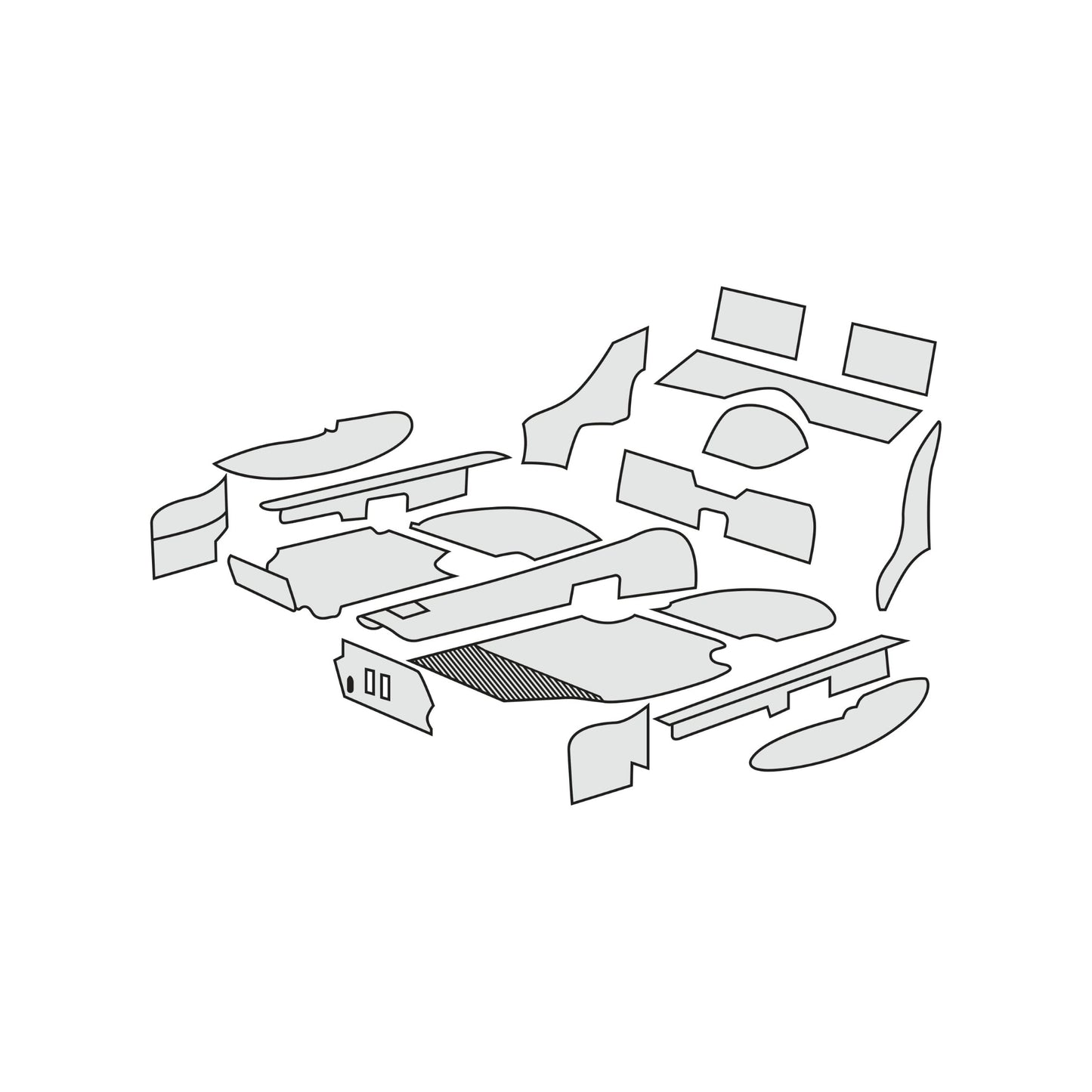 1994-98 Porsche 911 993 Coupe Complete Interior Carpet Kit