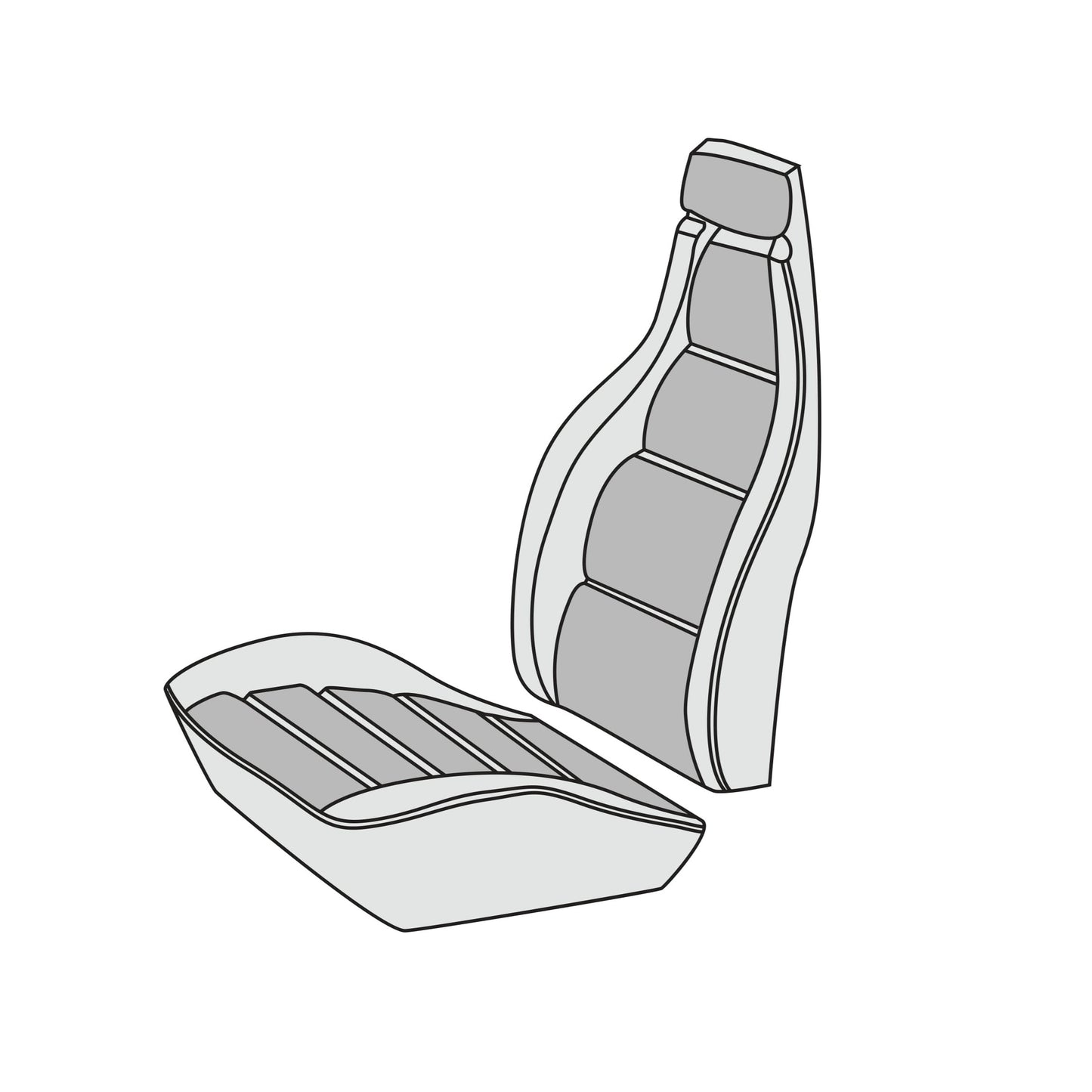 1977-84 Porsche 928 Standard Seat Front Seat Cover Kit