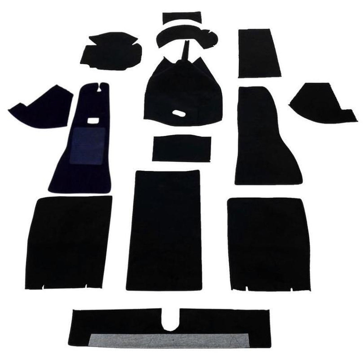 1950-55 MG TD & TF with Flat Floor Complete Interior Auto Carpet Kit