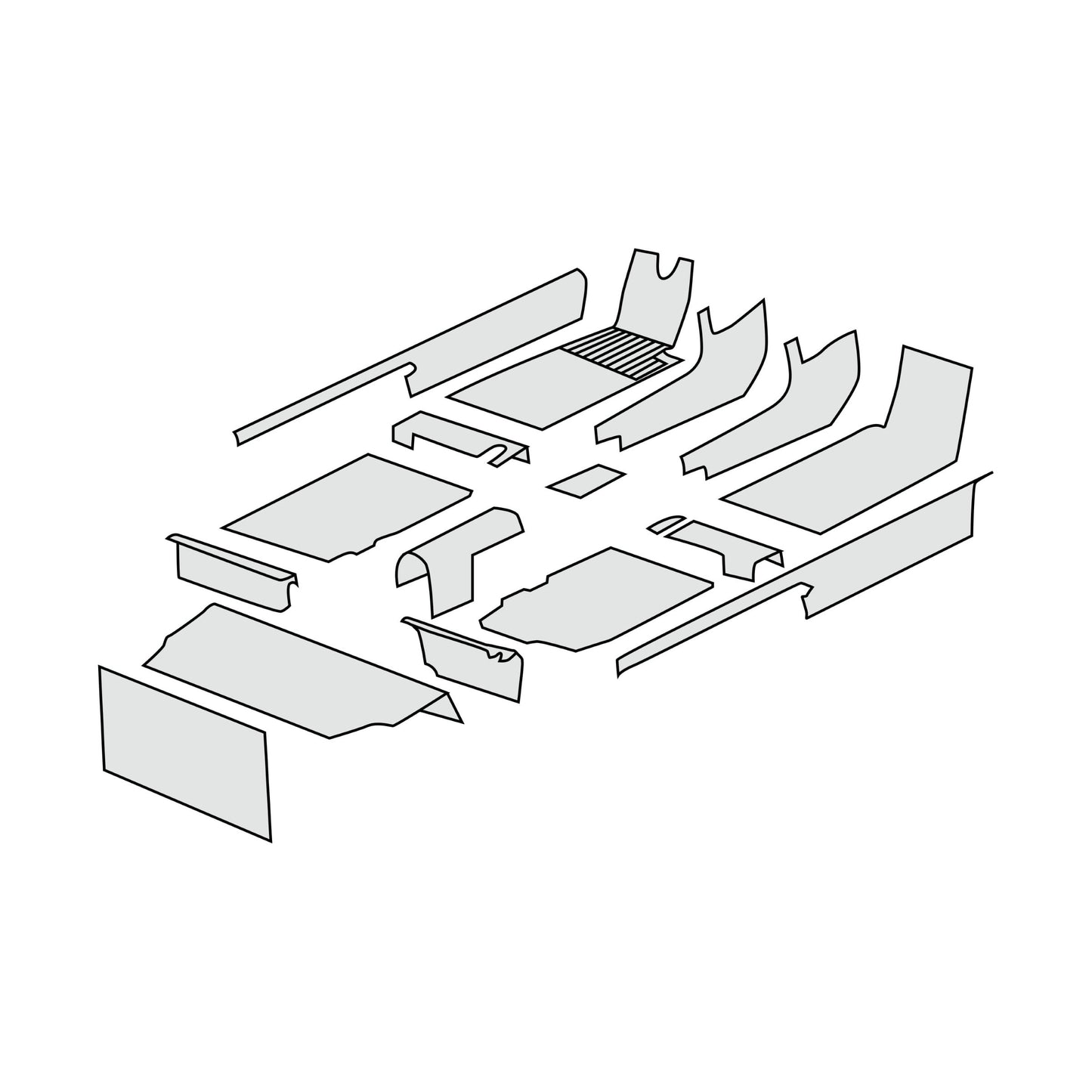 1974-81 Mercedes-Benz 280SLC Coupe Complete Interior Carpet Kit