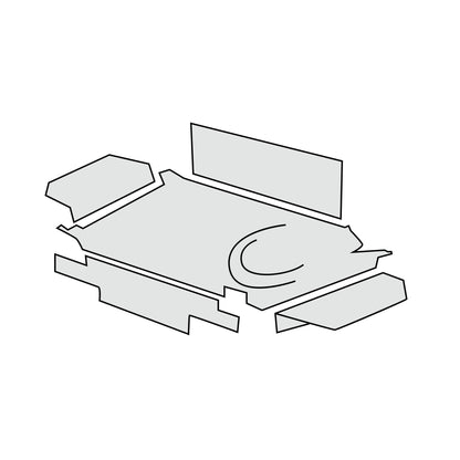 1980-89 Mercedes-Benz 500SL Roadster Trunk Carpet Kit