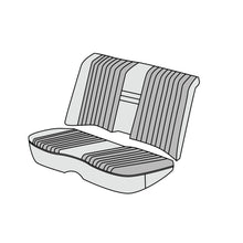 1980-81 Mercedes-Benz 500SLC Coupe Rear Seat Cover Kit