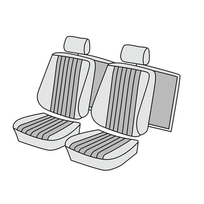 1985-89 Mercedes-Benz 560SL Roadster Front Seat Cover Kit