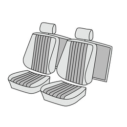 1985-1989 Mercedes-Benz R107 (560SL) SL Roadster Front Seat Cover Kit