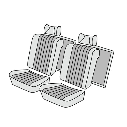 1973-1979 Mercedes-Benz C107 (280SLC/350SLC/450SLC) SLC Coupe Front Seat Cover Kit