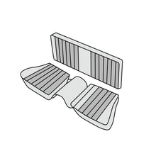 1985-89 Mercedes-Benz 300SL Roadster Non-Folding Complete Rear Seat Kit