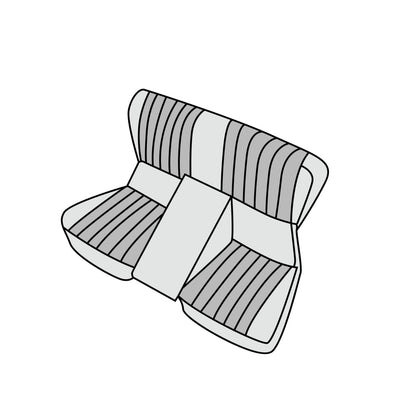 1980 Mercedes-Benz 350SL Roadster Folding Complete Rear Seat Kit