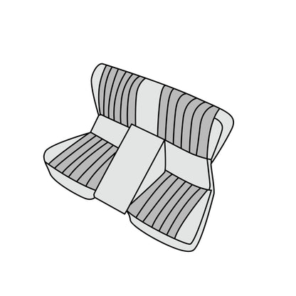 1980-1989 Mercedes-Benz R107 SL Roadster Folding Rear (Cover Only) Seat Cover Kit
