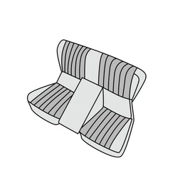 1972-1979 Mercedes-Benz R107 (280SL/350SL) SL Roadster Folding Rear (Cover Only) Seat Cover Kit