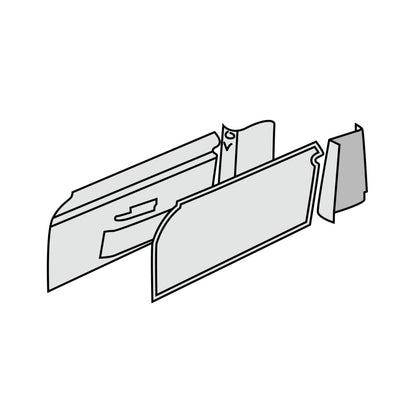 1966-67 Mercedes-Benz 250SL Hard Pocket Door & Rear Panel Kit
