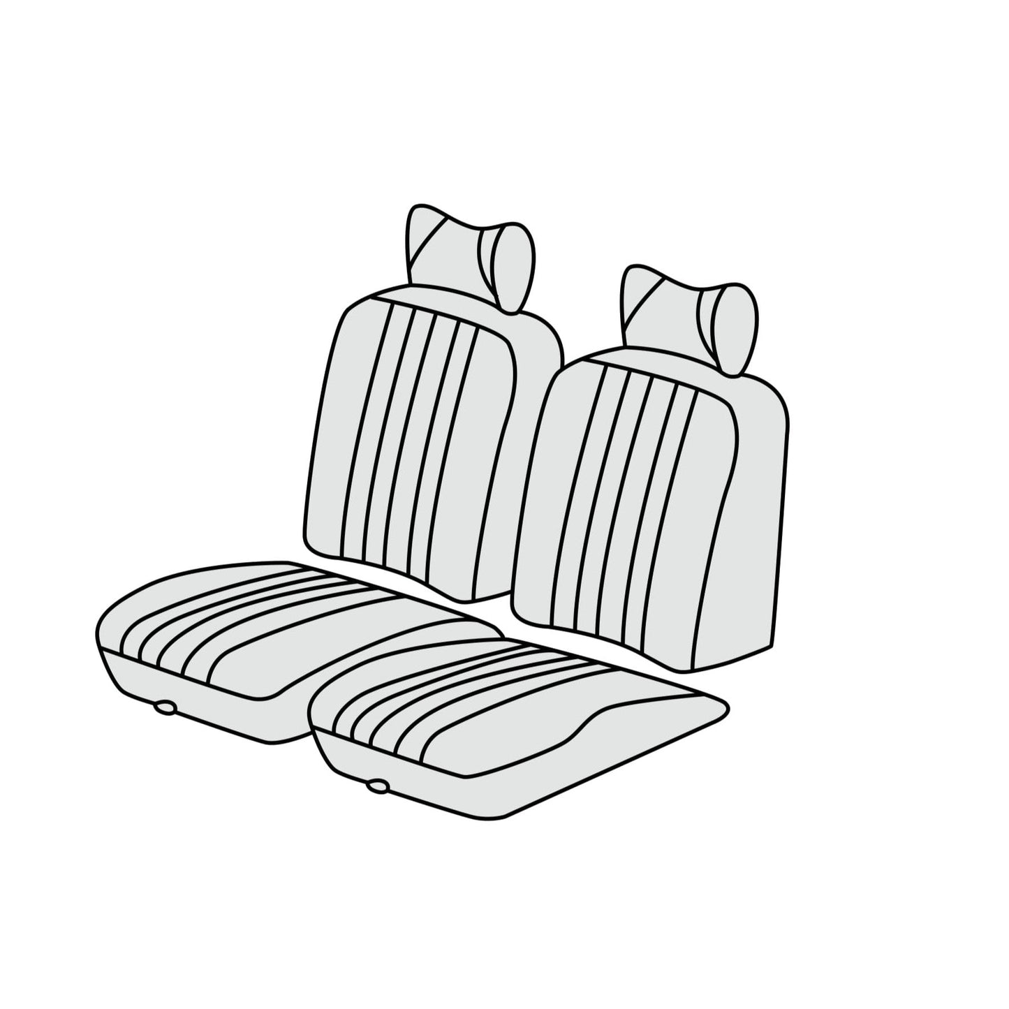 1969-1971 Mercedes-Benz W113 (280SL) SL Pagoda Front Seat Cover Kit