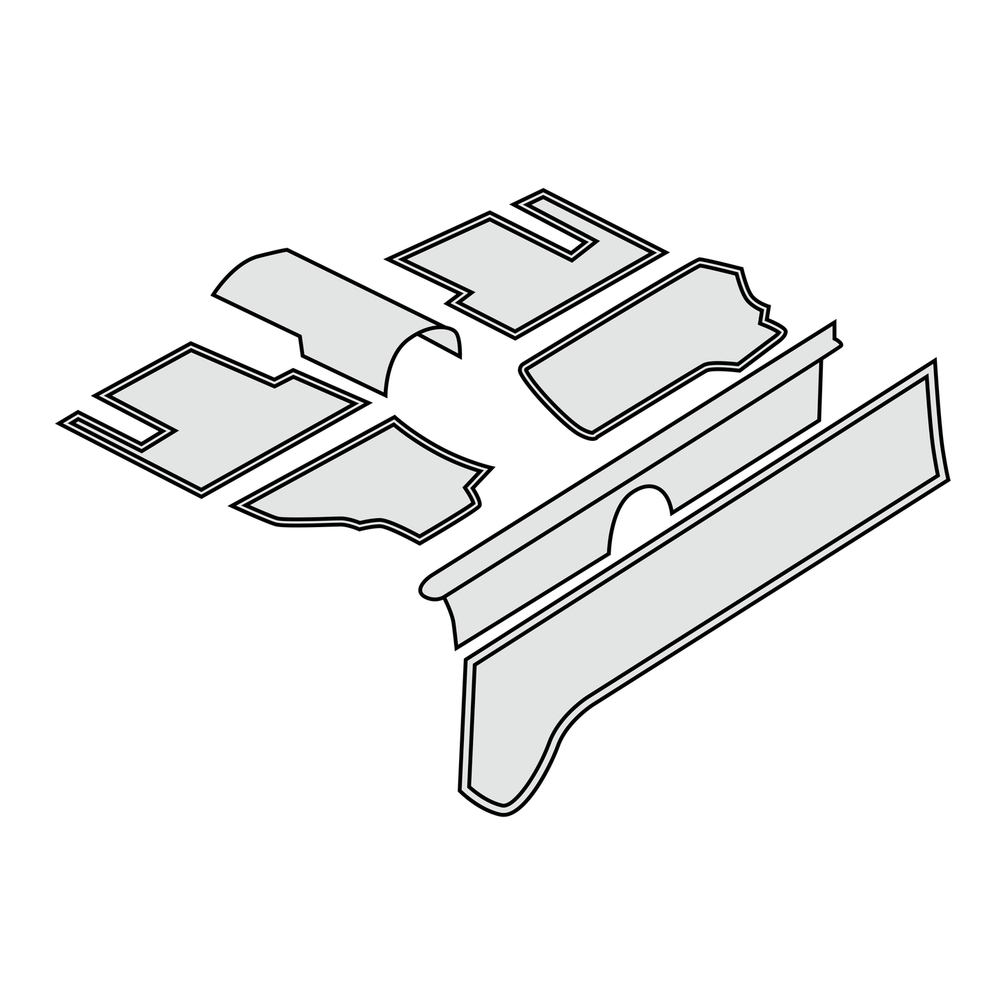 1955-63 Mercedes-Benz 190SL Carpet Set
