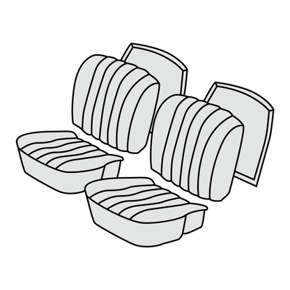 1956-63 Mercedes-Benz 190SL Front Seat Cover Kit