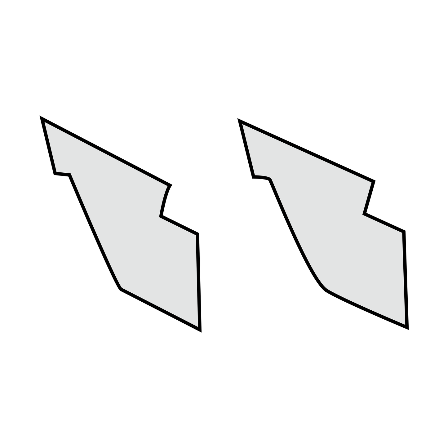1955-63 Mercedes-Benz 190SL Kick Panel Pair