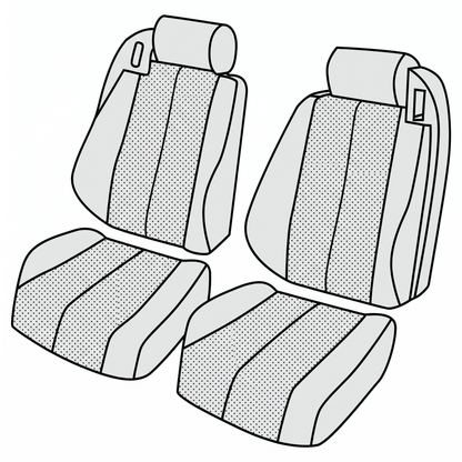 1990-95 Mercedes-Benz SL-Class (R129) Front Seat Cover Kit