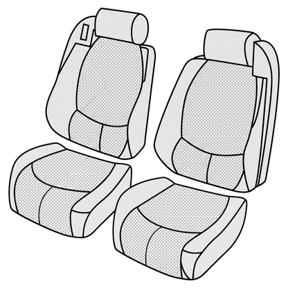 1996-2002 Mercedes-Benz SL-Class (R129) Front Seat Cover Kit (Perforated)