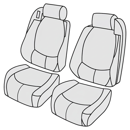 1996-2002 Mercedes-Benz SL-Class (R129) Front Seat Cover Kit (Plain)