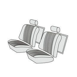 1971-73 BMW 1802 Front Seat Cover Kit