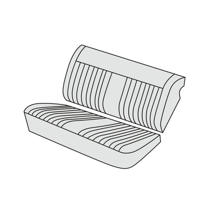 1974 BMW 2002tii Rear Seat Cover Kit