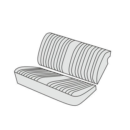 1975 BMW 2002tii Rear Seat Cover Kit