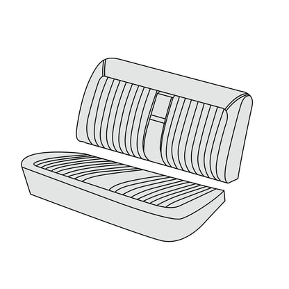 1965-69 BMW 2000CS Coupe Rear Seat Cover Kit