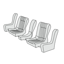 1971-73 BMW 3.0CSi Coupe Rear Seat Cover Kit
