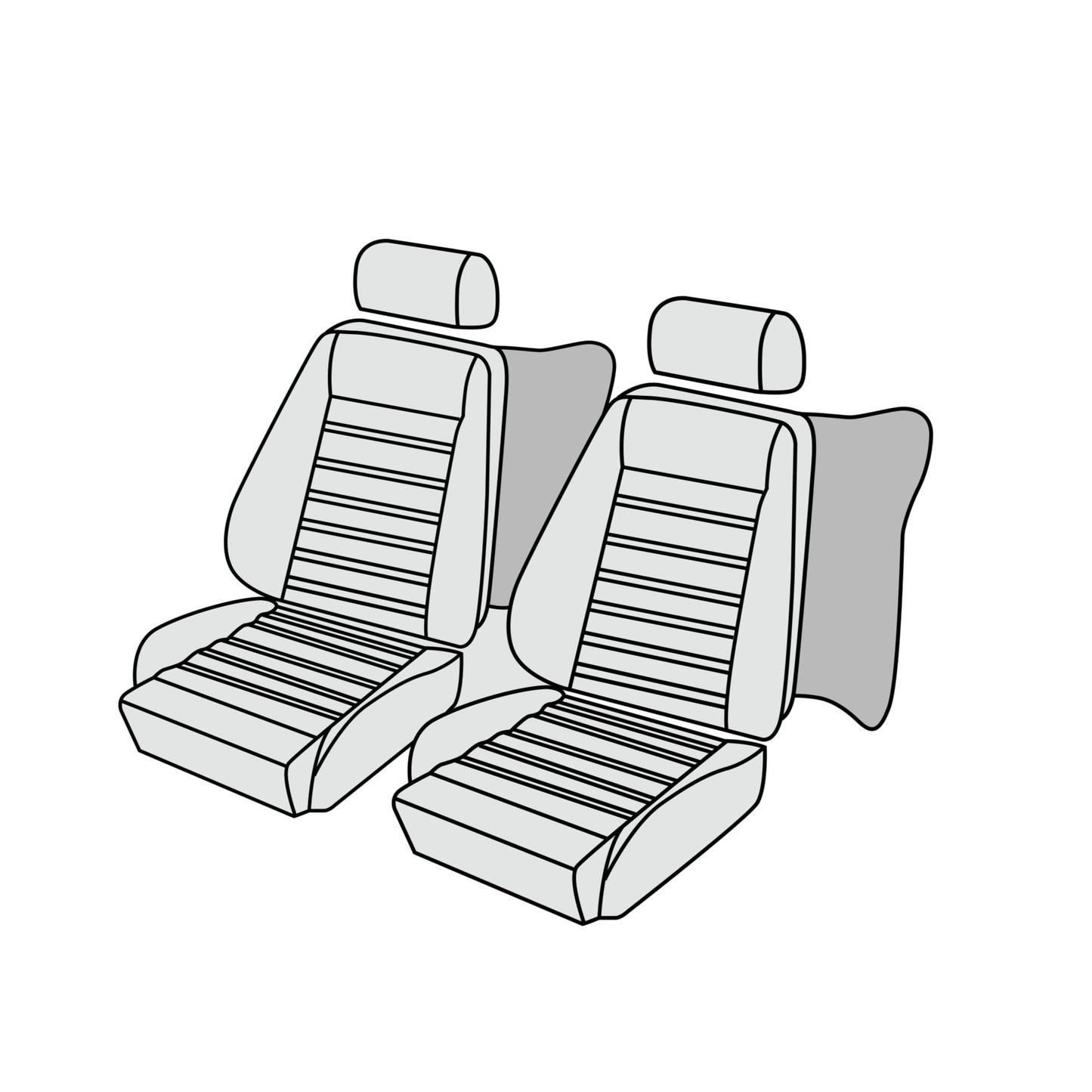 1979-83 BMW 316 Sedan Sport Seats Front Seat Cover Kit