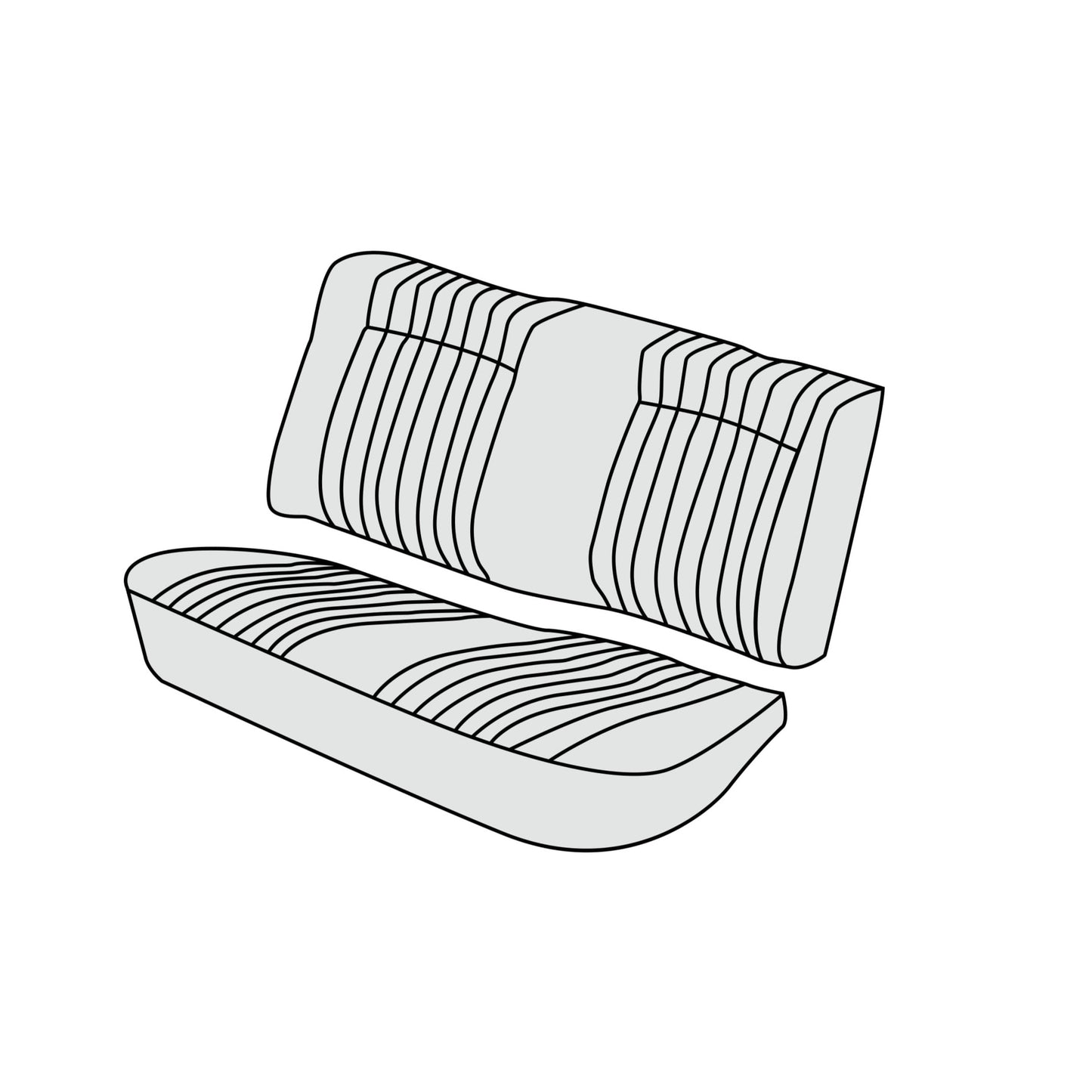 1975-79 BMW 320i Sedan Rear Seat Cover Kit