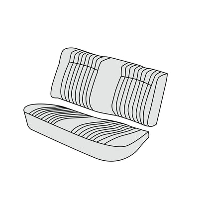 1975-79 BMW 320i Sedan Rear Seat Cover Kit