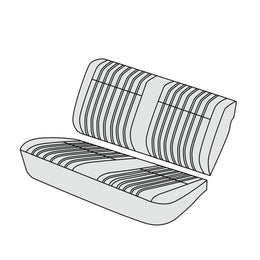1979-80 BMW 318 Sedan Rear Seat Cover Kit