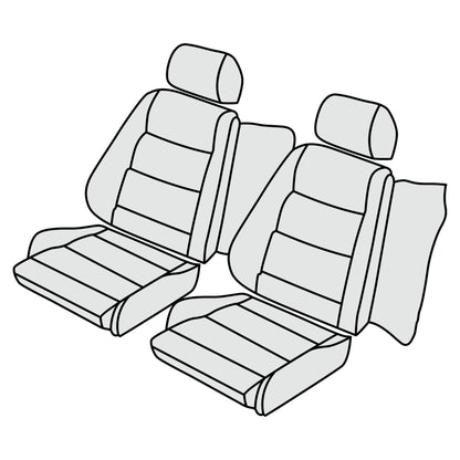 1987-93 BMW E30 Convertible / M3 Sport Front Seat Cover Kit
