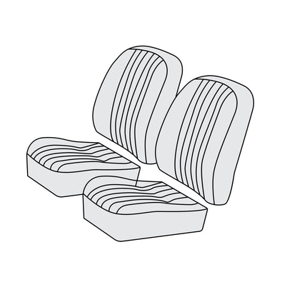 1951-55 Porsche 356 Cabriolet Front Seat Cover Kit