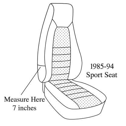 1989-93 Porsche 911 964 Sport Seats Front Seat Cover Kit