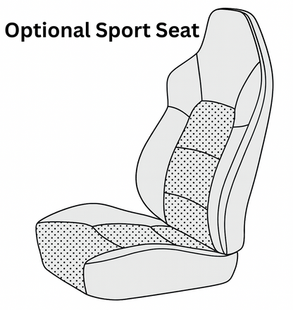 1994-98 Porsche 911 993 Sport Seats Front Seat Cover Kit