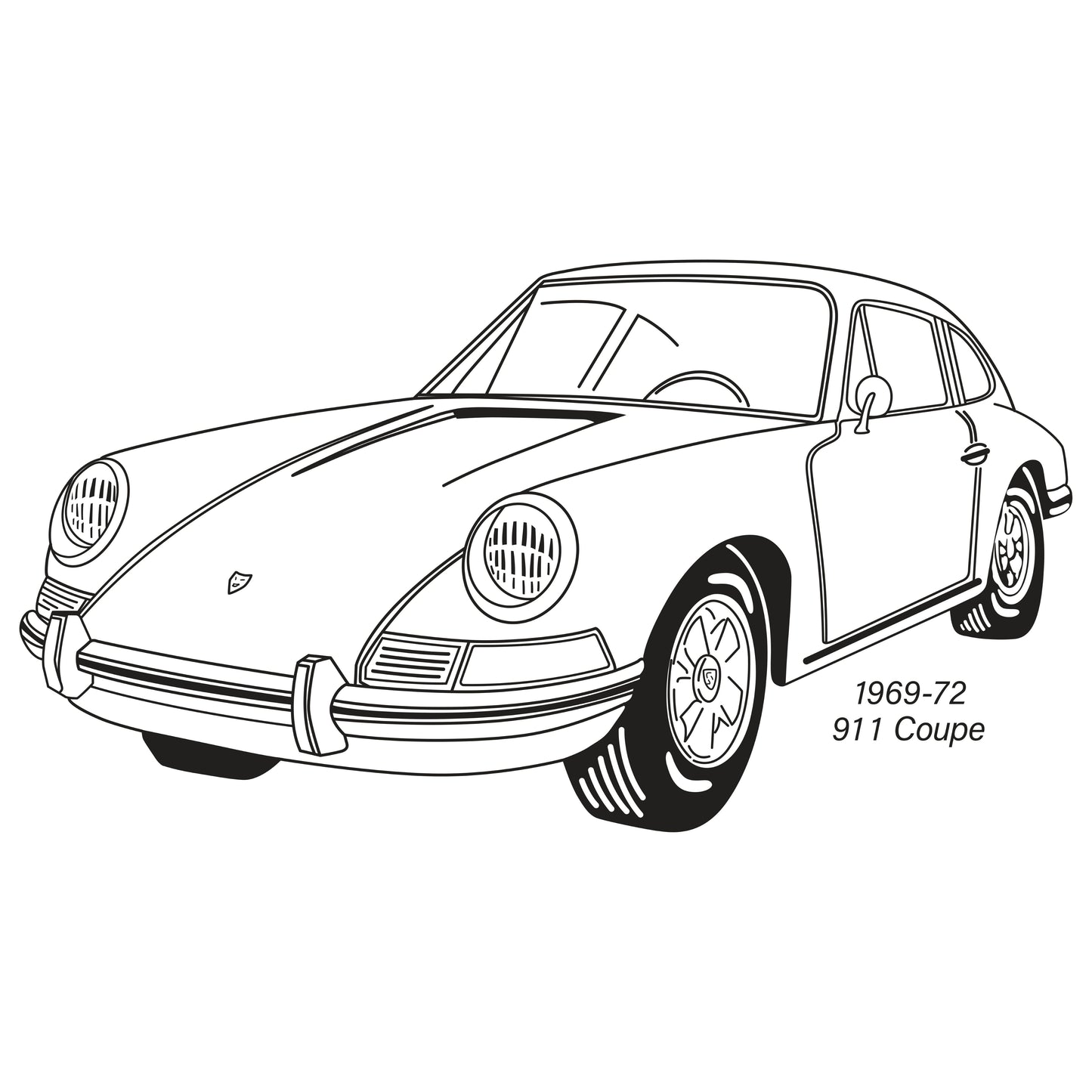 1965-71 Porsche 911 Coupe Rear Deck Panel