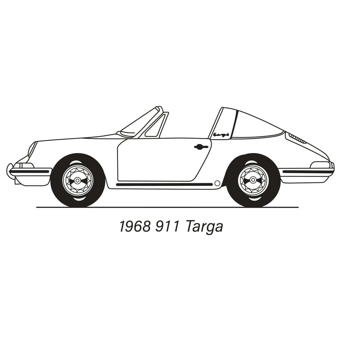 1967-71 Porsche 911 Targa Rear Deck Panel