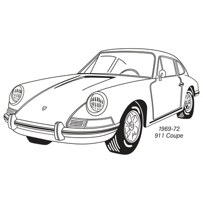 1969 Porsche 912 Coupe Rear Quarter Panel Retrim Kit