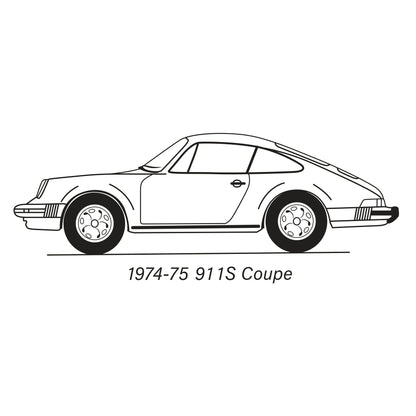 1974-76 Porsche 911 Coupe Rear Quarter Panel Retrim Kit
