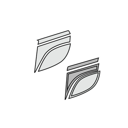 1994-98 Porsche 911 993 Coupe Rear Quarter Panel Retrim Kit