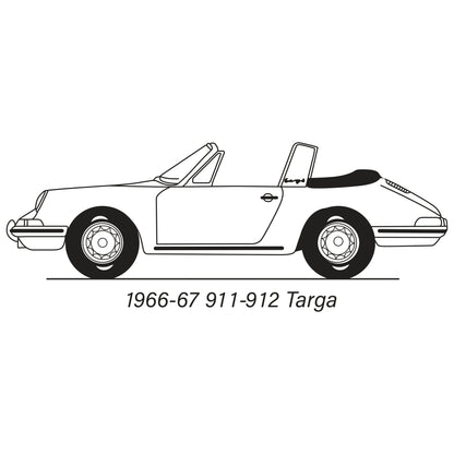 1967-68 Porsche 911 Targa Rear Quarter Panel Retrim Kit