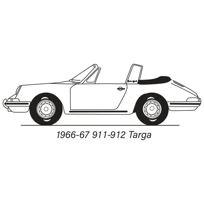 1967-68 Porsche 912 Targa Complete Interior Carpet Kit